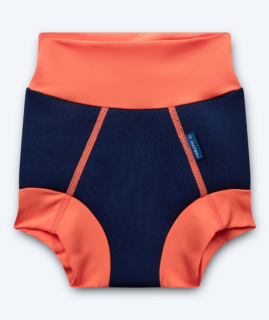 Watery badblöja barn - Neoprene Swim Nappy - Atlantic Orange