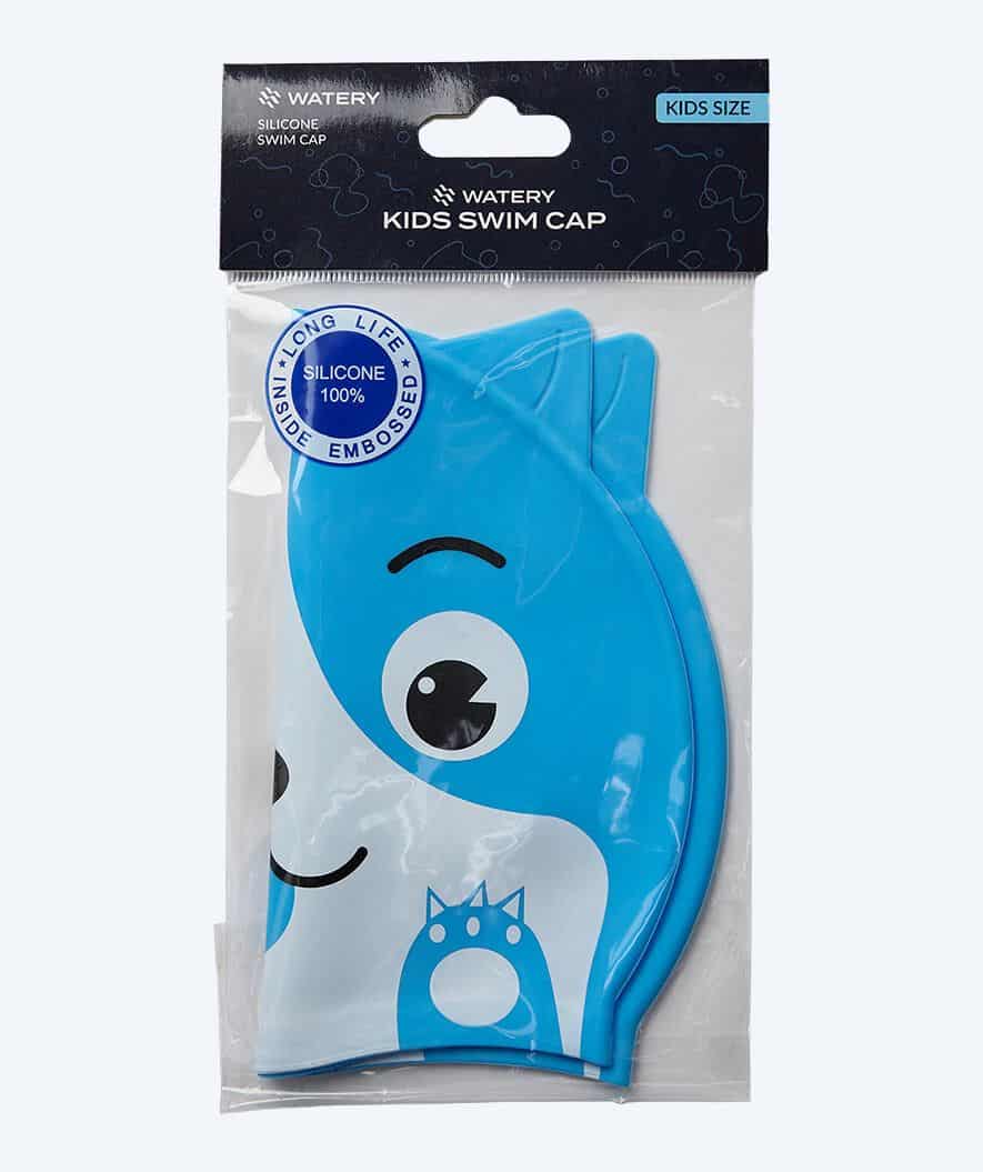 Watery badmössa för barn - Dashers - Cat (Ljusblå)