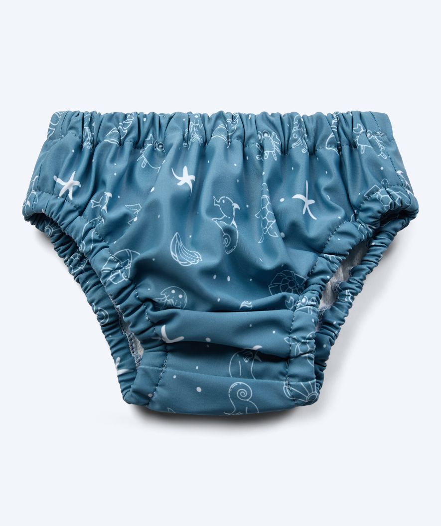 Watery blöjbadbyxor för barn - Foss Lining Nappy - Atlantic Blue