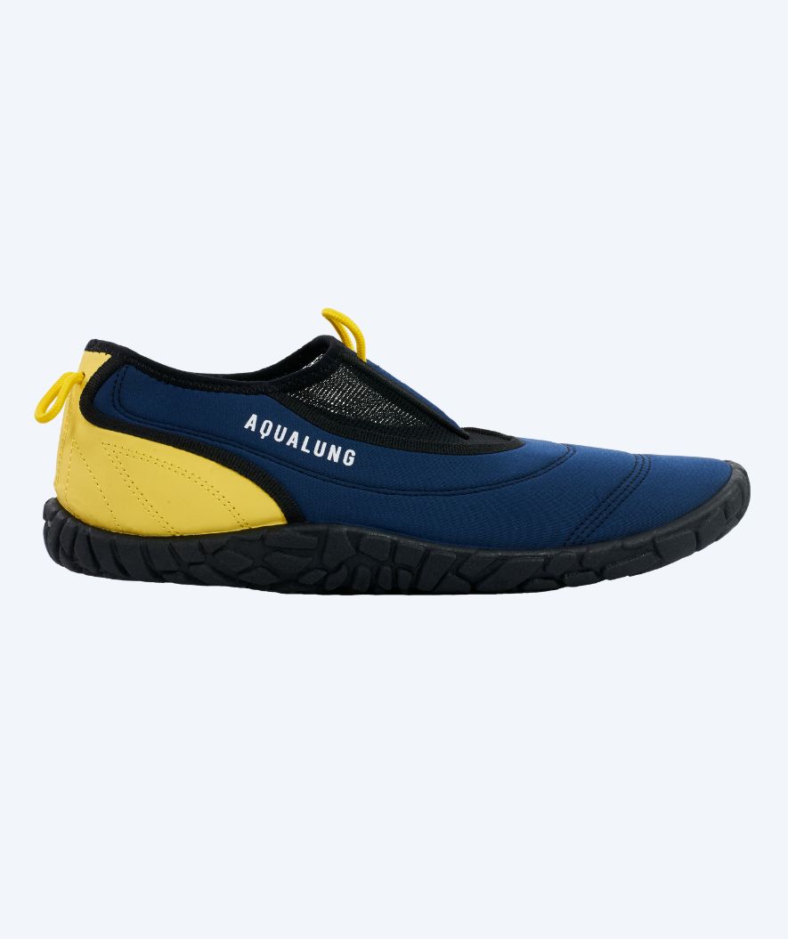 Aqualung neoprenbadskor för vuxna - Beachwalker XP - Mörkblå/gul