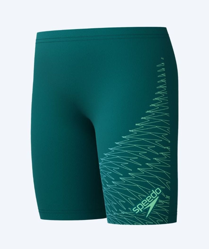 Speedo långa badbyxor för pojkar - Medley Logo - Grön
