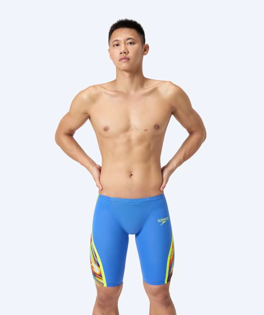 Speedo tävlingsbadbyxor för herr - LZR Pure Intent 2.0 - Ljusblå/multifärgad