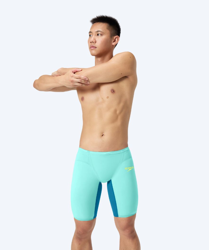 Speedo tävlingsbadbyxor för herr - LZR Pure Valor 2.0 - Ljusblå/mörkblå