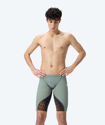 Speedo tävlingsbadbyxor för herr - LZR Ignite - Grön/orange