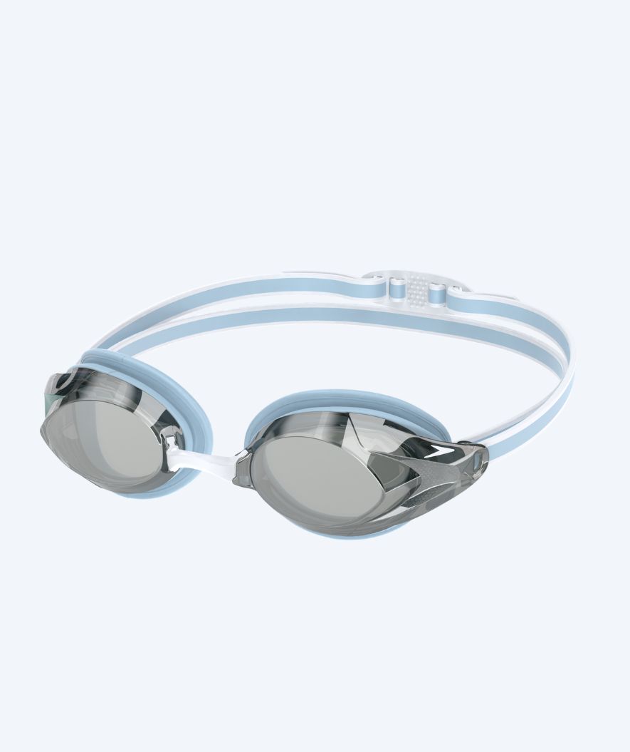 Speedo Elite simglasögon för damer - Vanquisher 3.0 Mirrored - Ljusblå/silver