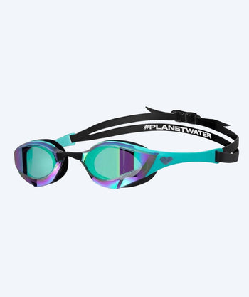 Arena Elite simglasögon - Cobra Edge SWIPE Mirror - Svart/turkos