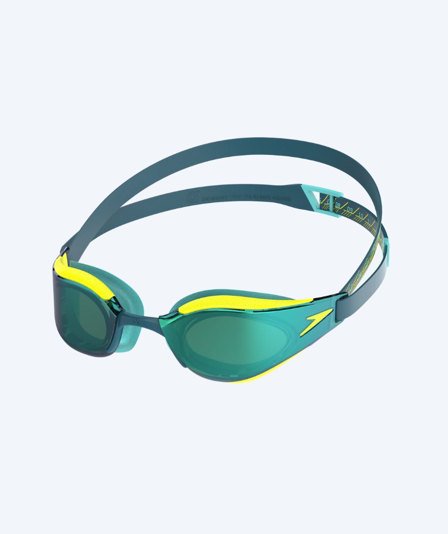 Speedo Elite simglasögon - Fastskin Hyper Elite Mirror - Gul/grön