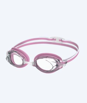 Speedo Elite simglasögon för damer - Vanquisher 3.0 - Ljusrosa/klar