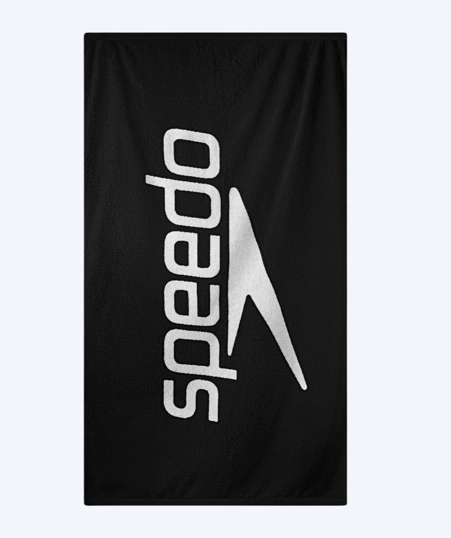 Speedo badhandduk - Logo - Svart/vit