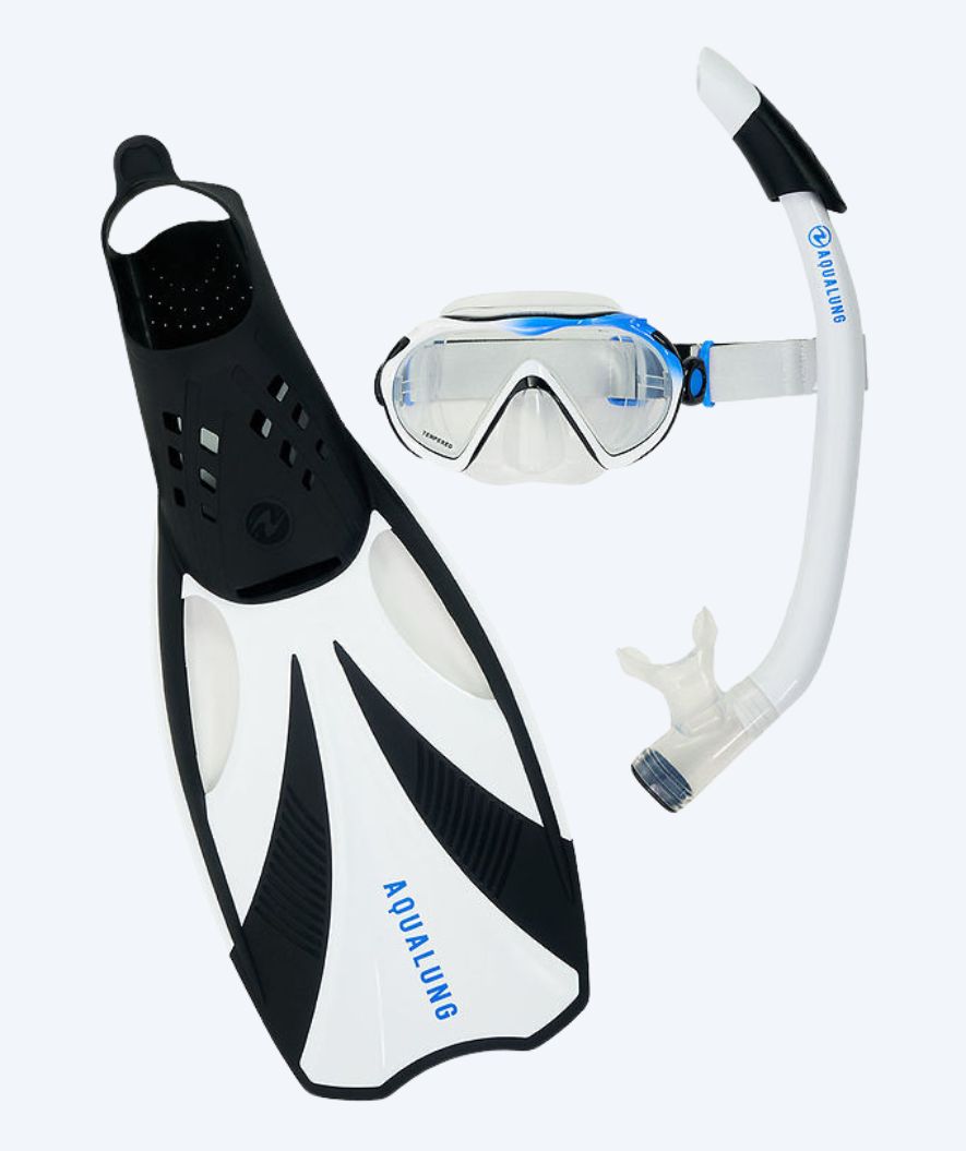 Aqualung snorkelset för vuxna - Compass - Svart/vit