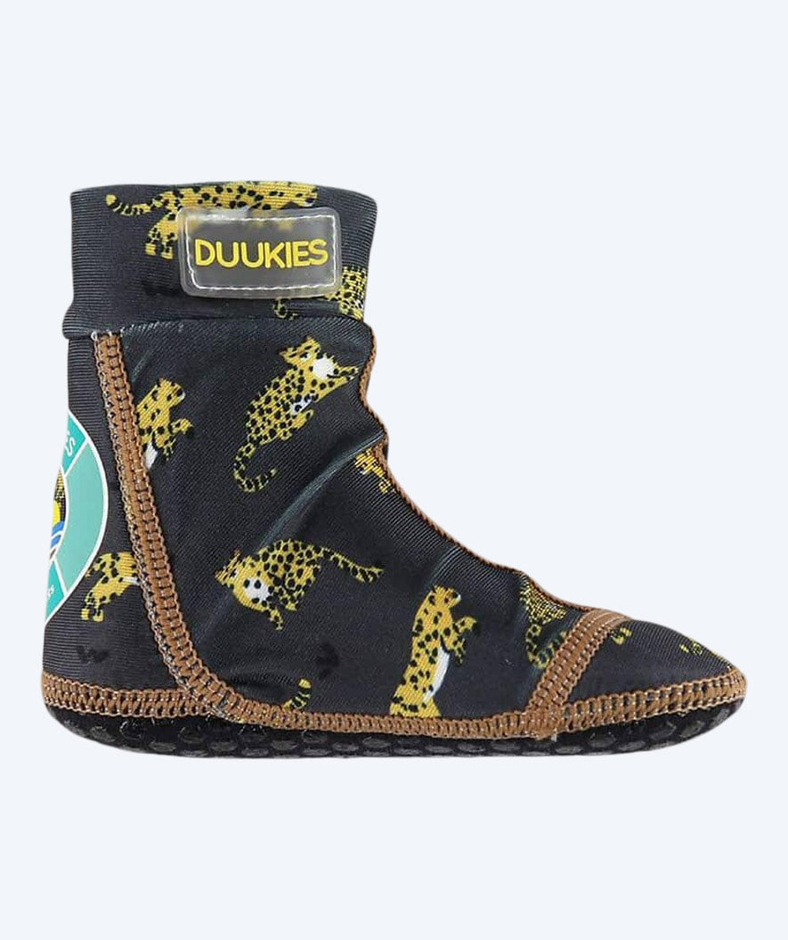 Duukies badstrumpor för barn - Leopard - Svart