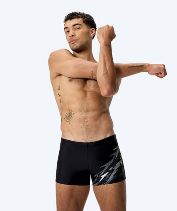 Speedo aquashorts för herr - Medley Logo - Svart/ljusgrå