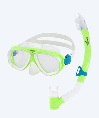 Speedo Combo snorkelset för junior (6-16) - Adventure - Grön/klar