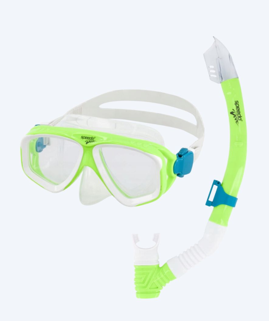 Speedo Combo snorkelset för junior (6-16) - Adventure - Grön/klar