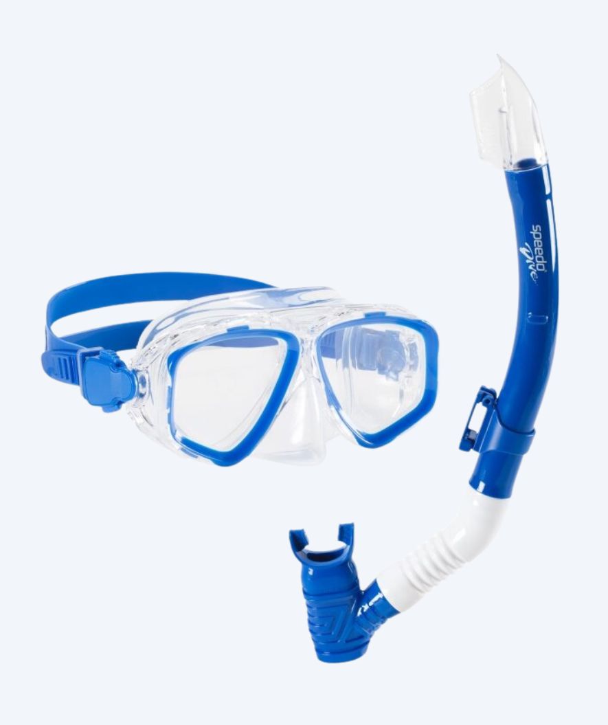 Speedo Combo snorkelset för junior (6-16) - Adventure - Blå/klar
