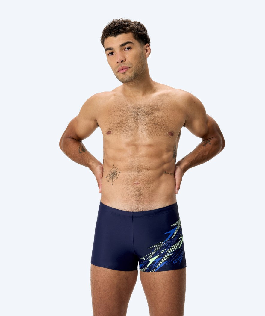 Speedo aquashorts för herr - Medley Logo - Mörkblå/grön