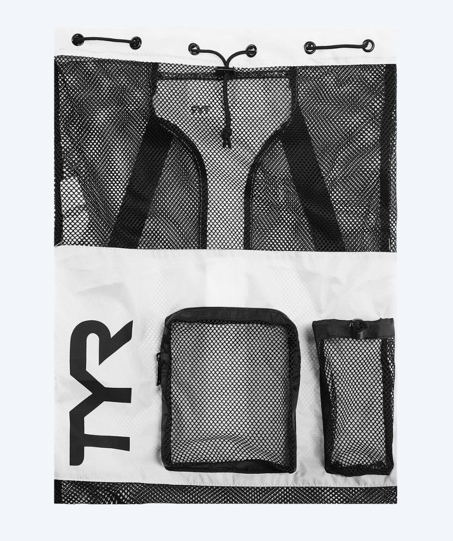 TYR simnät - Big Mesh Mummy 40L - Vit/svart