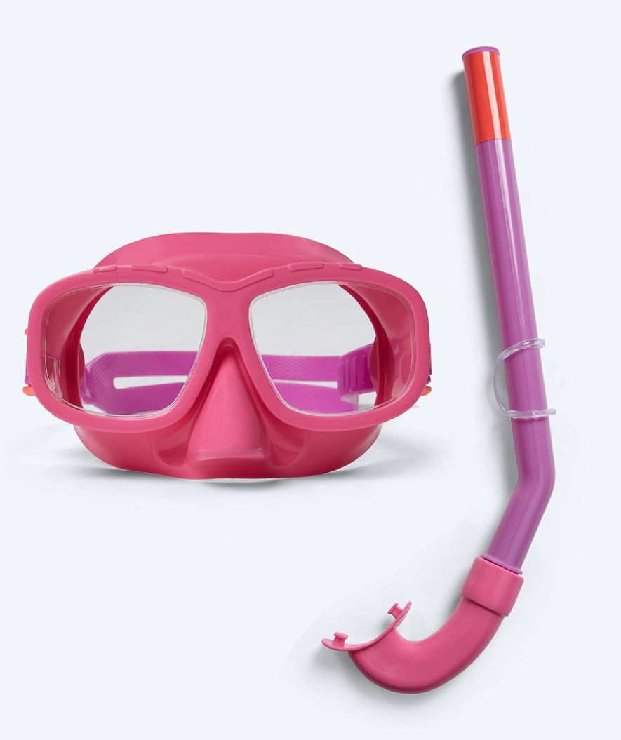 Watery Combo snorkelset för barn (4-10) - Wyre - Rosa/lila