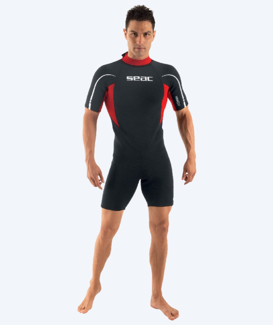 SEAC våtdräkt för herr - Relax Short (2,2mm) - Svart/röd