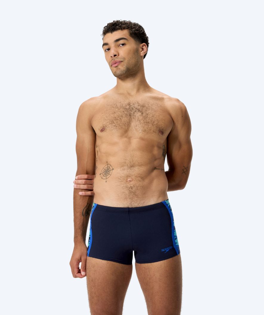 Speedo aquashorts för herr - Hyperboom Splice - Mörkblå/Ljusblå