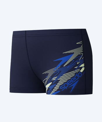 Speedo aquashorts för pojkar - Medley Logo - Mörkblå/Blå