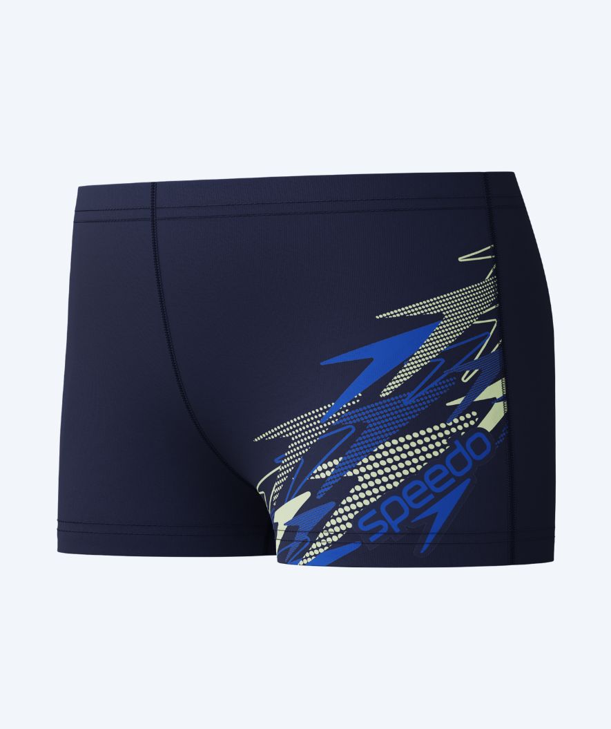 Speedo aquashorts för pojkar - Medley Logo - Mörkblå/Blå