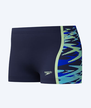 Speedo aquashorts för pojkar - Hyperboom Splice - Mörkblå/Ljusblå