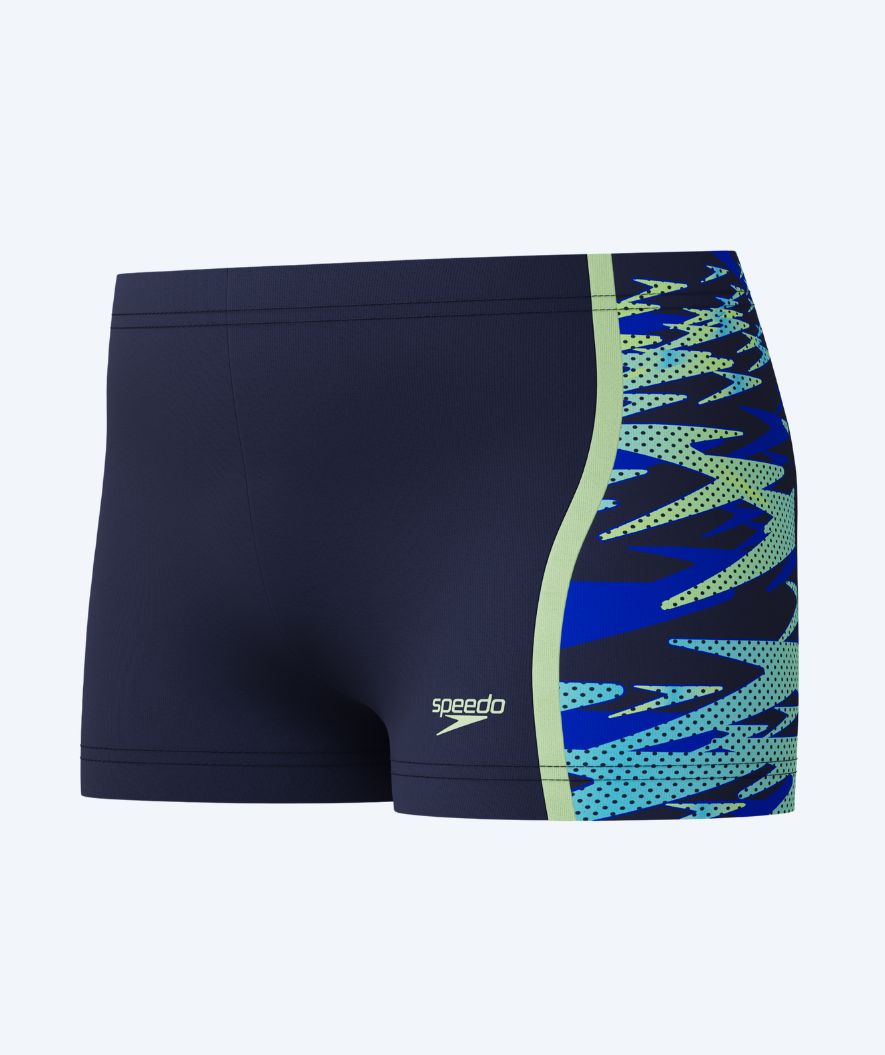 Speedo aquashorts för pojkar - Hyperboom Splice - Mörkblå/Ljusblå