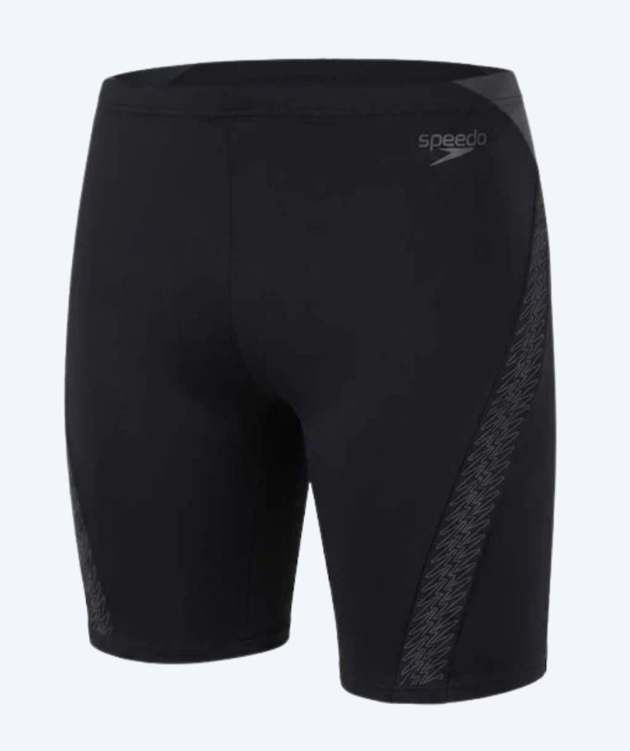 Speedo långa badbyxor för herr - Hyperboom Splice - Svart/Grå