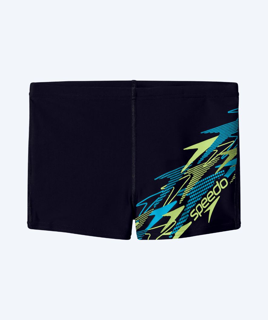 Speedo aquashorts för pojkar - Medley Logo - Svart/Grön