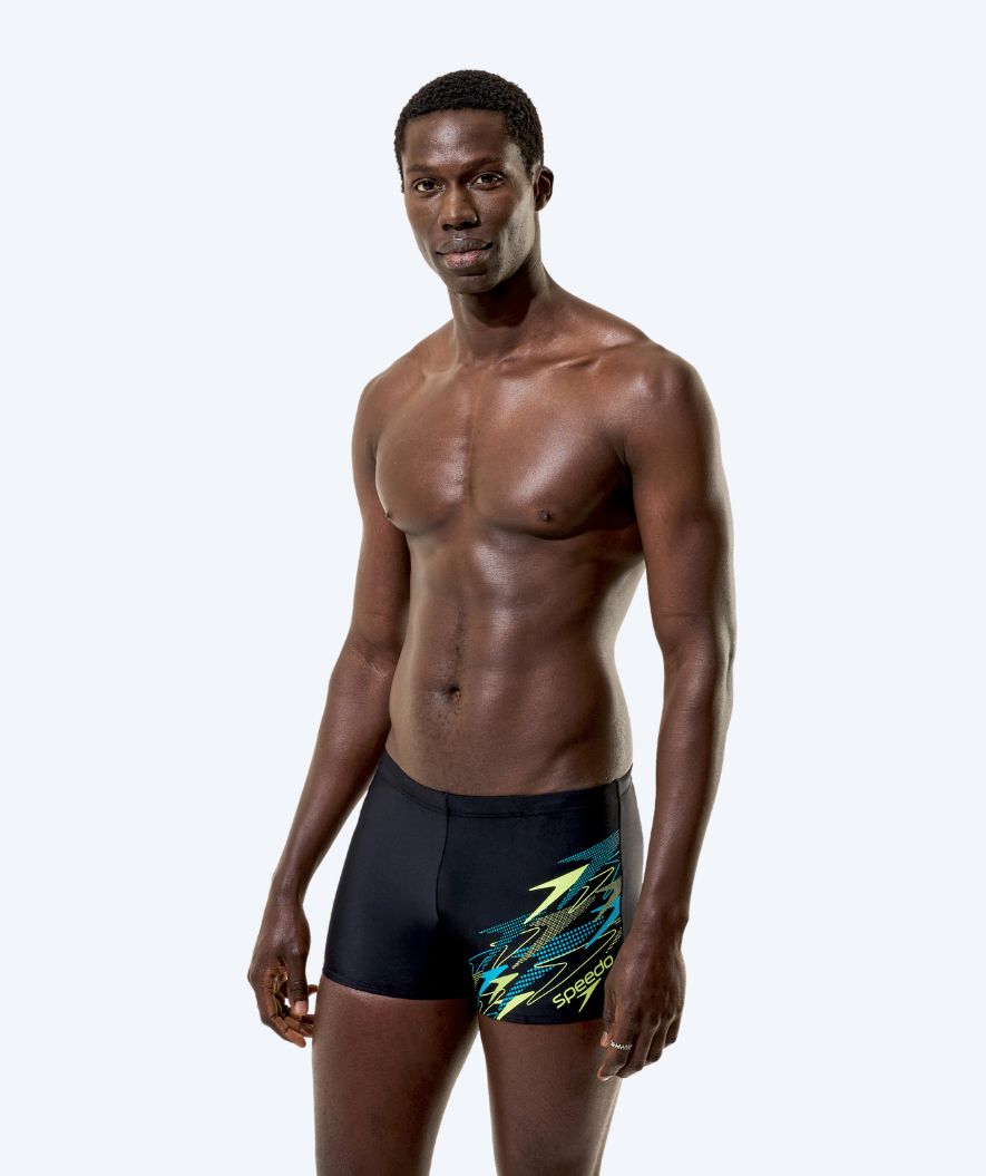 Speedo aquashorts för herr - Medley Logo - Svart/Grön