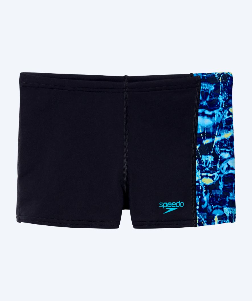 Speedo aquashorts för pojkar - Print Panel - Svart/Blå