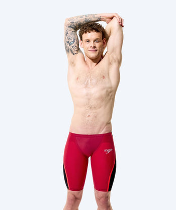 Speedo tävlingsbadbyxor för herr - LZR Pure Intent 2.0 - Mörkröd/Svart