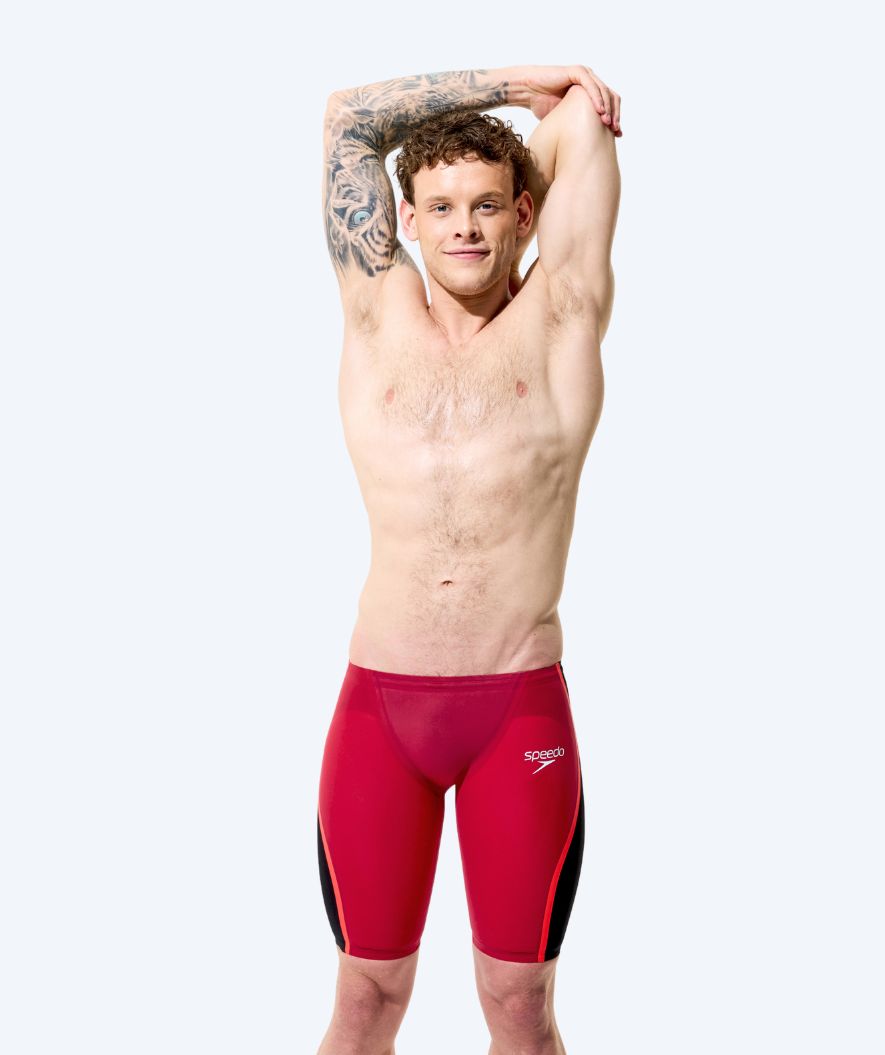 Speedo tävlingsbadbyxor för herr - LZR Pure Intent 2.0 - Mörkröd/Svart