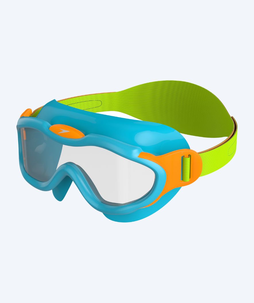 Speedo simglasögon för barn (2-6) - Sea Squad Mask - Ljusblå/Ljusgrön