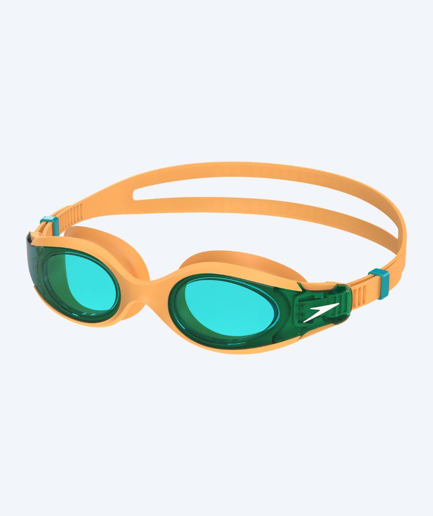 Speedo simglasögon för barn (6-14) - Hydrosity 2.0 - Orange/Mörkgrön (Blå lins)