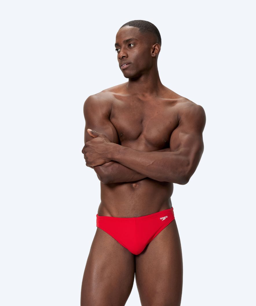 Speedo trekantiga badbyxor för herr - Solid - Röd