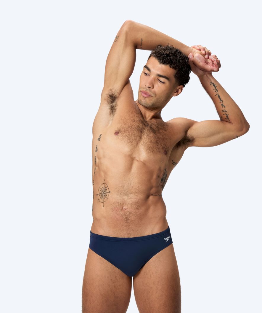 Speedo trekantiga badbyxor för herr - Endurance Logo - Mörkblå
