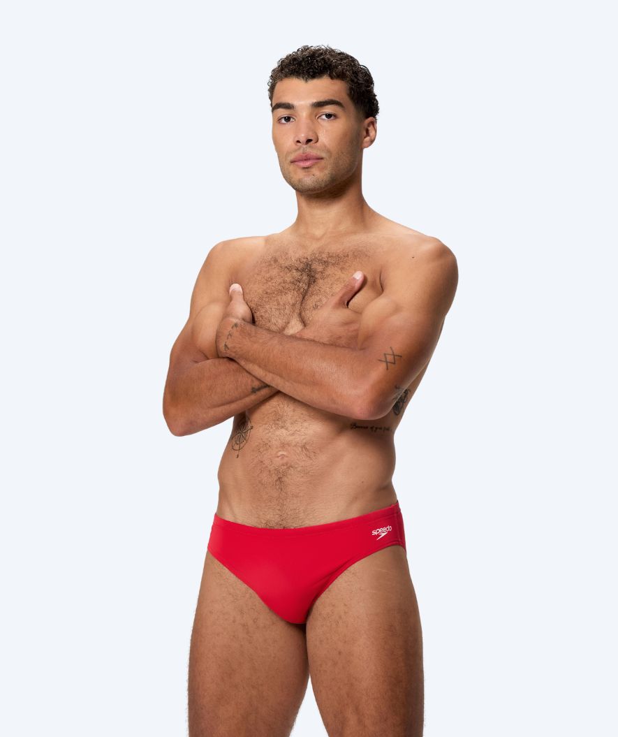Speedo trekantiga badbyxor för herr - Endurance Logo - Röd