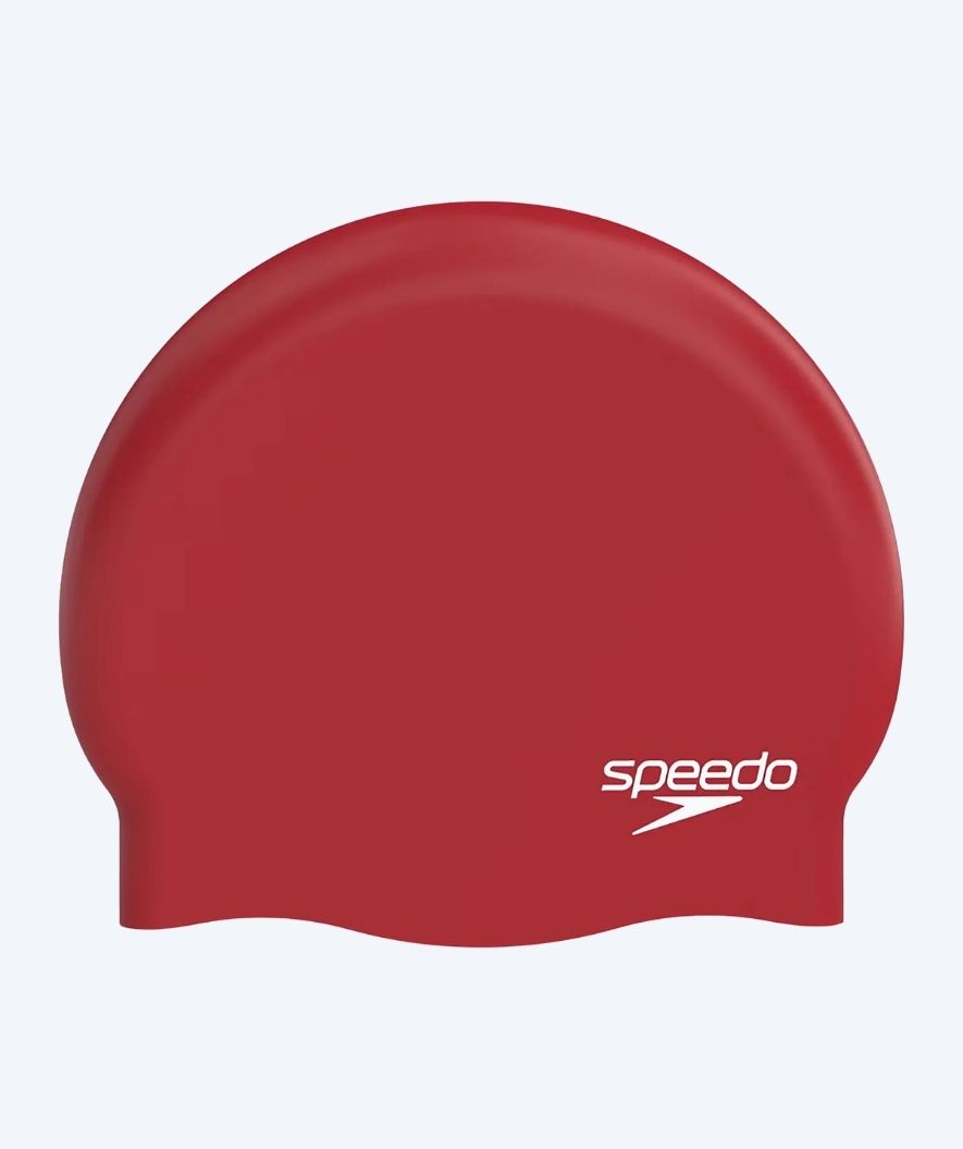 Speedo badmössa - Plain Moulded - Mörkröd