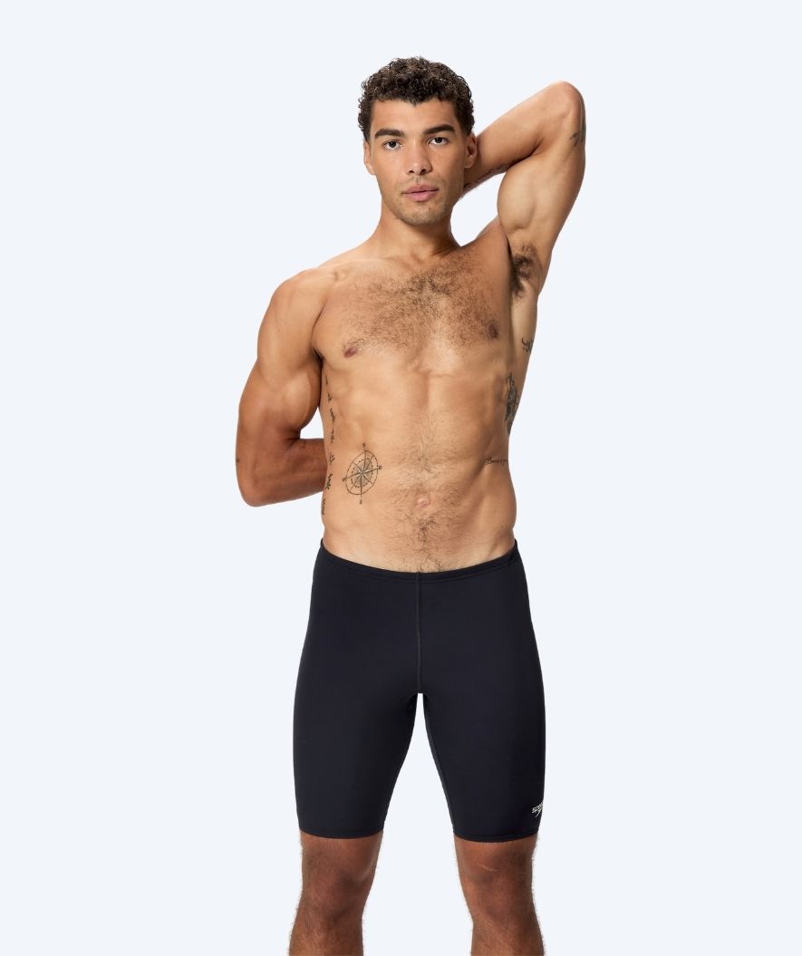 Speedo långa badbyxor för herr - Endurance Logo - Svart