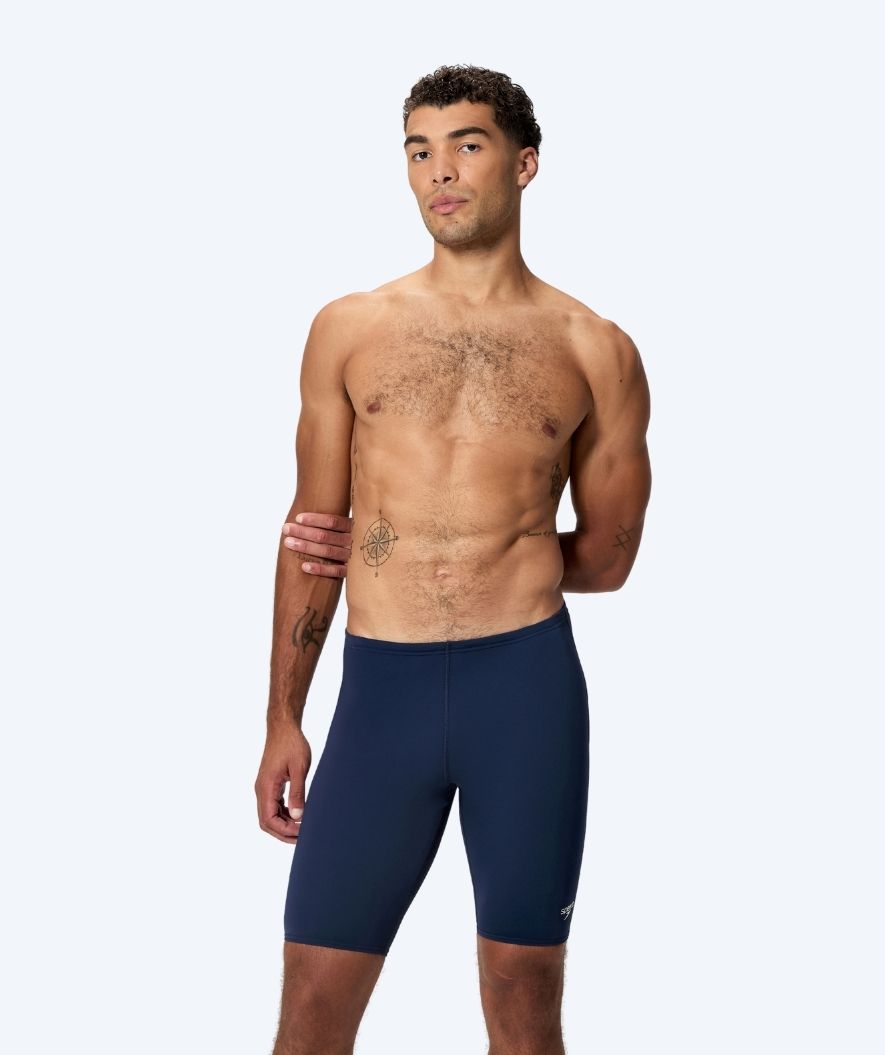 Speedo långa badbyxor för herr - Endurance Logo - Mörkblå