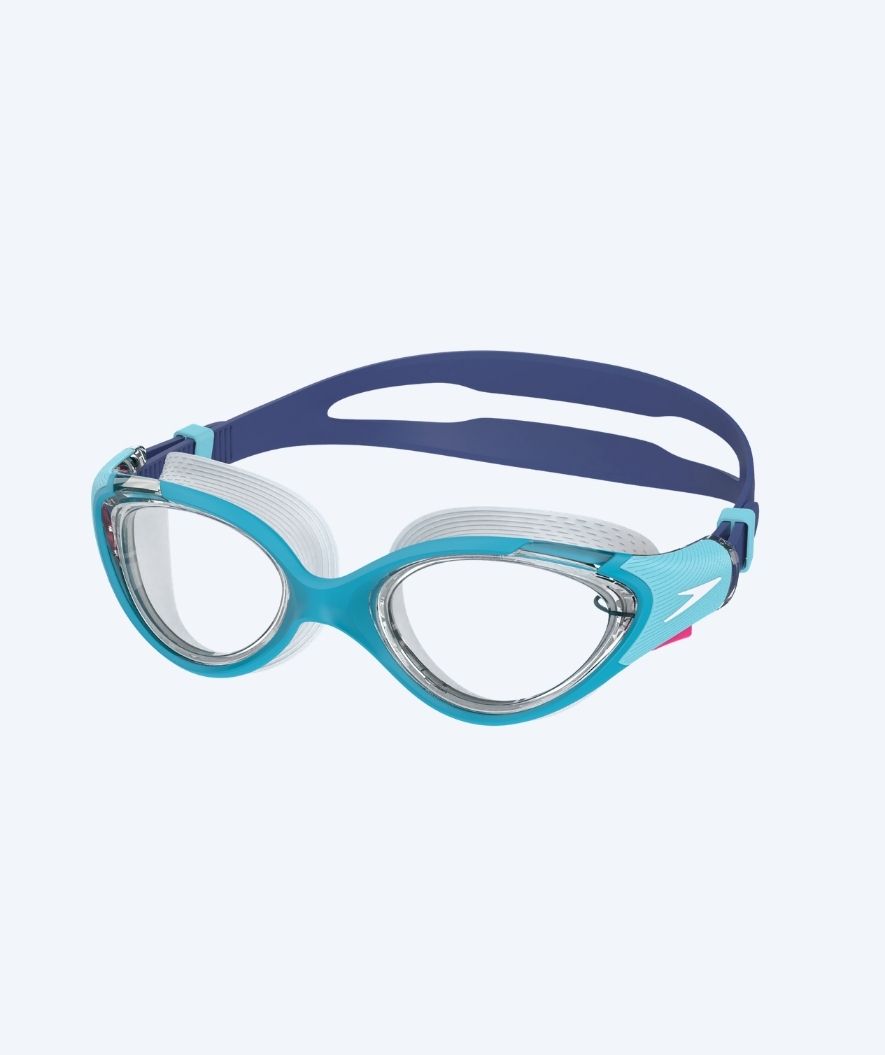 Speedo motionssimglasögon för dam - Biofuse 2.0 - Blå/Klar