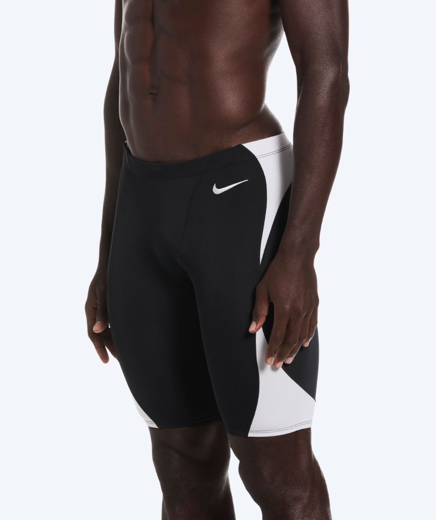 Nike långa badbyxor för herr - Hydrastrong Fly - Svart/Vit