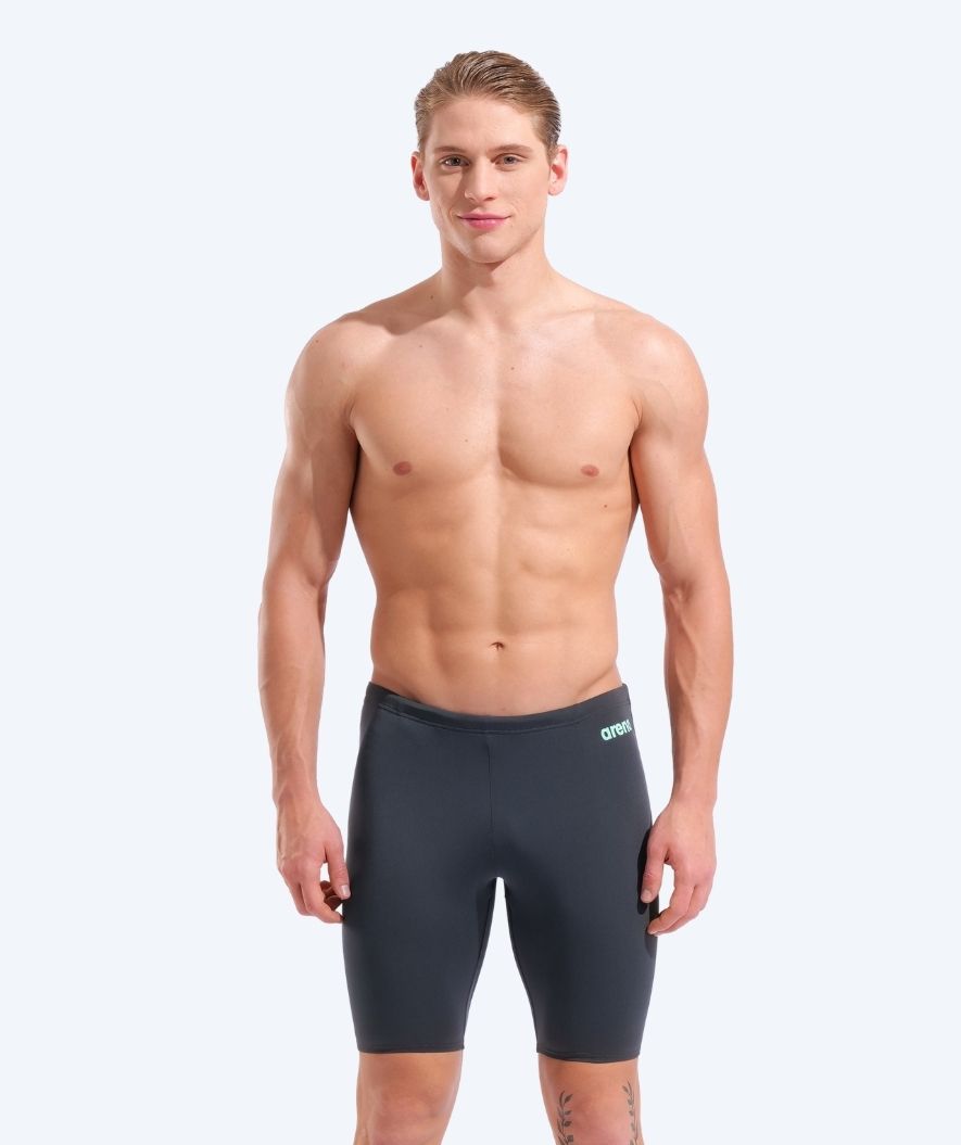 Arena långa badbyxor för herr - Team Swim Solid - Mörkgrå