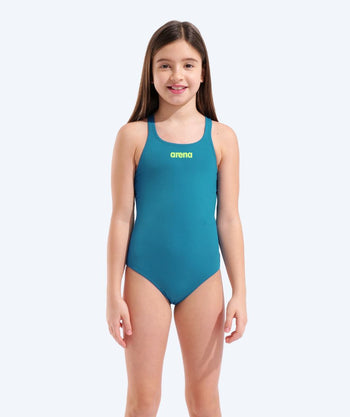 Arena baddräkt för flickor - Team Swim Pro Solid - Blå
