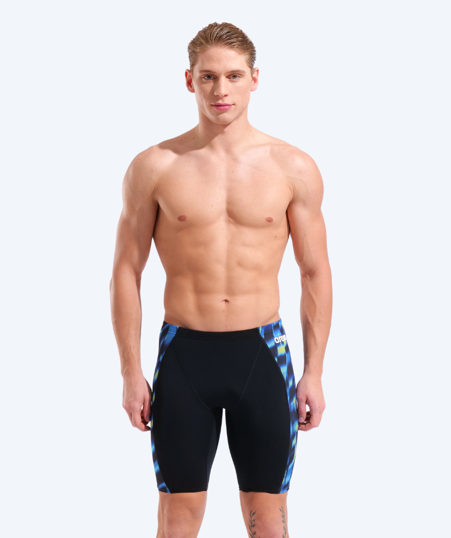 Arena långa badbyxor för herrar - Wave Swim - Svart/flerfärgad (Limited 2026)
