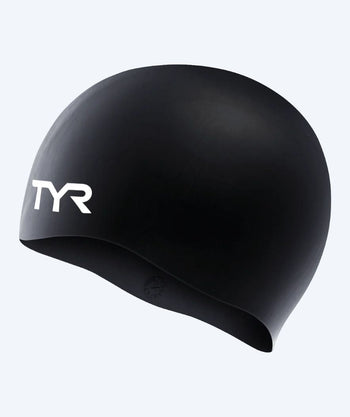 TYR badmössa för junior (8-16) - Silicone - Svart