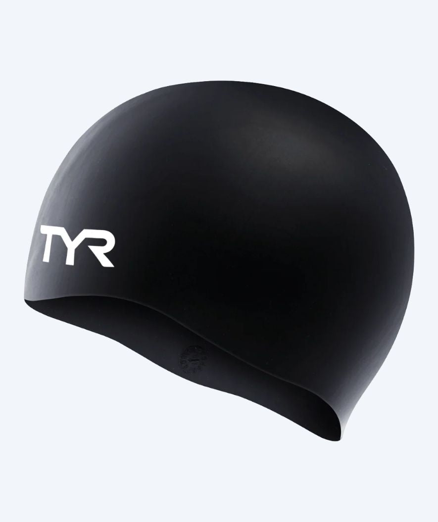TYR badmössa för junior (8-16) - Silicone - Svart