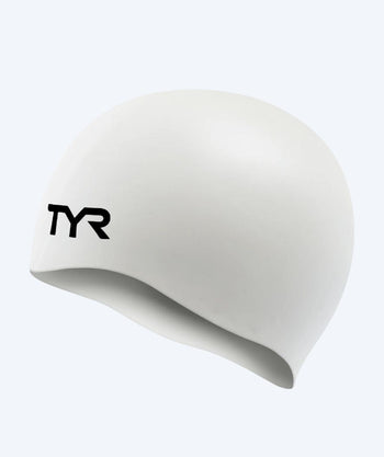 TYR badmössa för junior (8-16) - Silicone - Vit